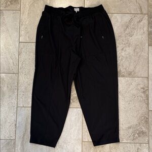 Lou & Grey Black Drawstring Jogger Pants